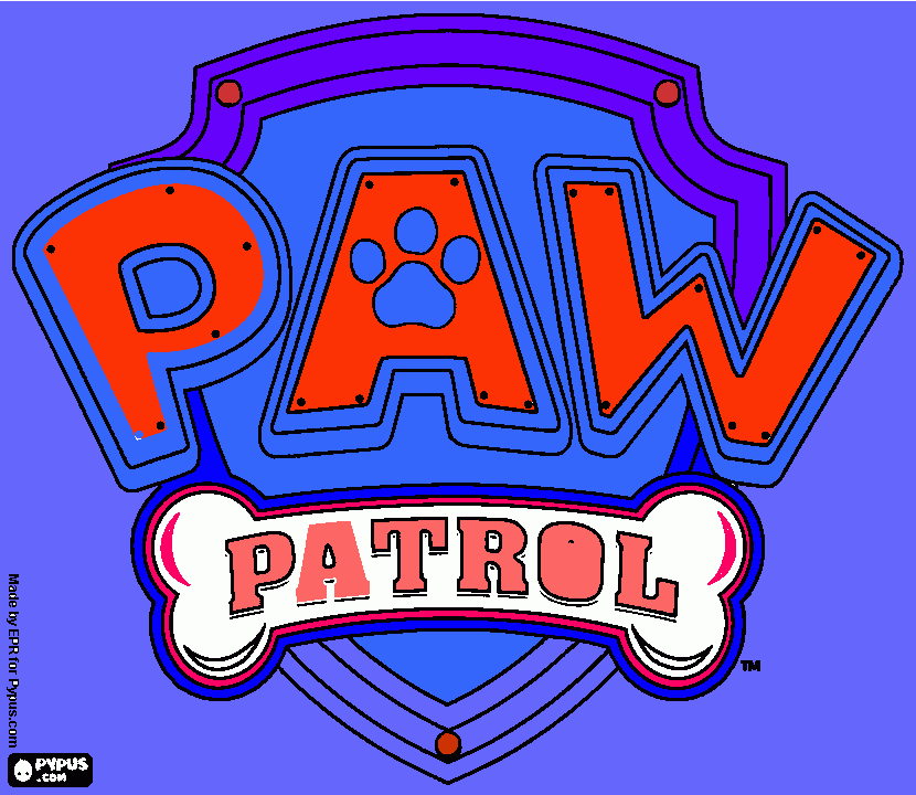 раскраска paw patrol